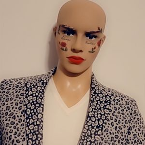 White Leopard Blazer